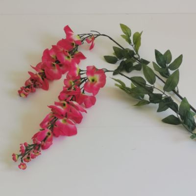 Long stem hanging Wisteria cerise